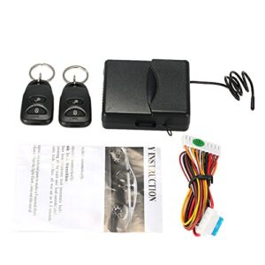 Shkalacar Car Keyless Entry System, Car Remote Central Locking Kit, Vehicle Door Lock Anti-Theft System with 2 Remote Controllers