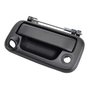 AM Autoparts Rear Metal Tailgate Handle Textured Black for Ford F150 F250 w/Camera