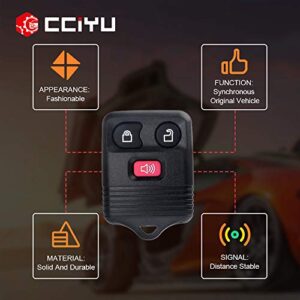 cciyu CWTWB1U331 Keyless Entry Remote Car Key Fob Clicker Transmitter Alarm 1X 3 Buttons fits for Ford Edge for F150 98-16 for M azda for L incoln for F ord for M ercury Series CWTWB1U331