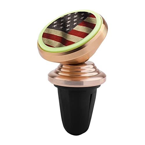 American Flag Magnetic Phone Holder for Car Air Vent Holder Clip Compatible with All Smartphones & Tablets