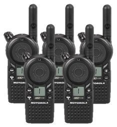 5 pack of motorola cls1110 two way radio walkie talkies (uhf)