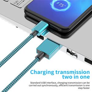 USB C Cable, XIAE& [5Pack, 6 ft] Type C Charger Nylon Braided Cable, USB A to Type C Cable Fast Charge for Samsung Galaxy S20 Note 10, LG V20, Google Pixel, Moto Z2 and Other USB C Charger (Colorful)