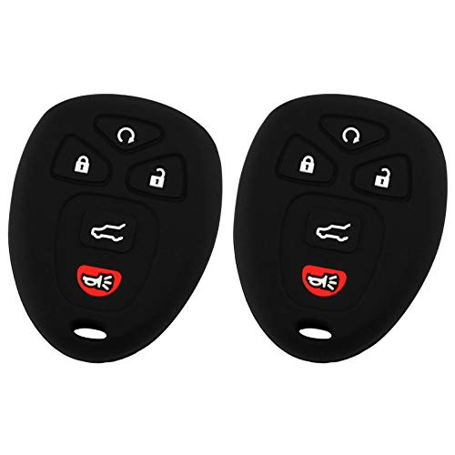 2x Key Fob Keyless Entry Remote Cover Protector for GM Buick Cadillac Chevrolet GMC Saturn (15913415)