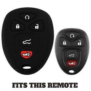 2x Key Fob Keyless Entry Remote Cover Protector for GM Buick Cadillac Chevrolet GMC Saturn (15913415)