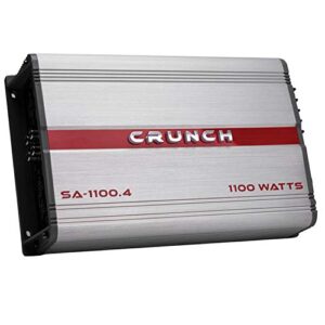 crunch sa-1100.4 smash series 1,100-watt 4-channel class ab amp