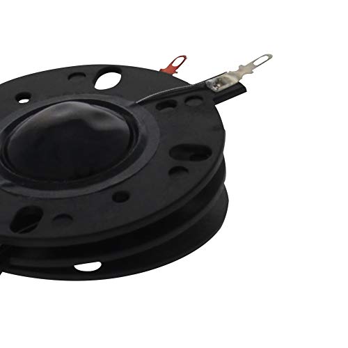 Heyiarbeit 25.5mm Tweeter Voice Coil Audio Speaker Resin Membrane Drive Head Accessory for Audio Replacement Black Tone 2pcs