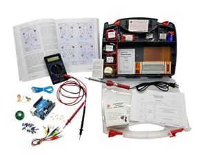 make: electronics 3rd edition kit 1 & 2 ultimate deluxe bundle includes book – beginner intermediate & advanced component pack follows the experiments in make: electronics third by charles platt
