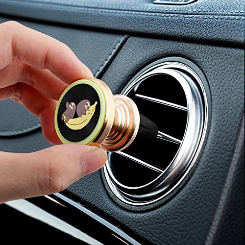 Sloths and Giant Banana Magnetic Phone Holder for Car Air Vent Holder Clip Compatible with All Smartphones & Tablets