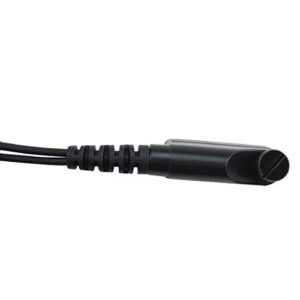 KS K-STORM PD682 Acoustic Tube Earpiece Headset Compatible with Hytera Radio PD600 PD602 PD662 PD680 PD685 X1p X1e etc, PU Material, Black