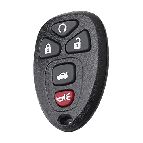 XINXUSONG KOBGT04A Car Key Fob Keyless Control Entry Remote 22733524 5 Button Vehicles Replacement Compatible with Lacrosse Cobalt Malibu G5 G6 Sky