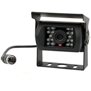 backup camera, reversing camera, waterproof night vision wide view angle rear view camera with 4 pin gx12-4 connector for rv camper truck trailer bus van