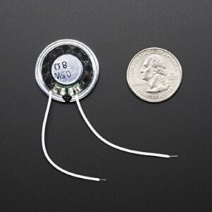 Adafruit Mini Metal Speaker w/Wires - 8 ohm 0.5W [ADA1890]