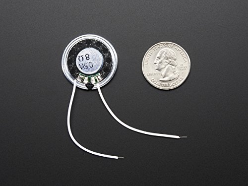 Adafruit Mini Metal Speaker w/Wires - 8 ohm 0.5W [ADA1890]