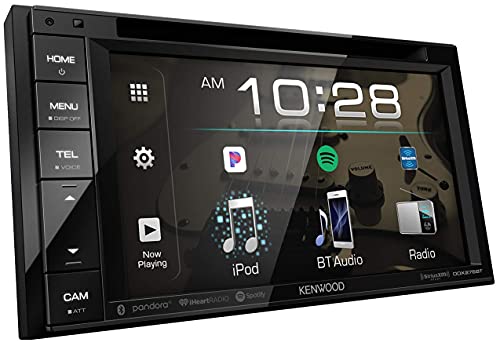 Kenwood DDX276BT 6.2 DVD Receiver with Bluetooth | Double DIN Bluetooth Car Stereo with 6.2 Clear Resistive Touch Panel