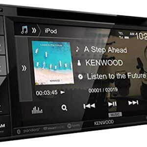 Kenwood DDX276BT 6.2 DVD Receiver with Bluetooth | Double DIN Bluetooth Car Stereo with 6.2 Clear Resistive Touch Panel