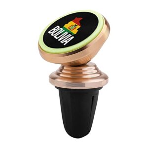 bolivia map and flag magnetic phone holder for car air vent holder clip compatible with all smartphones & tablets