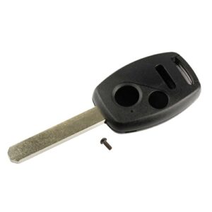 Key Fob Keyless Entry Remote Shell Case & Pad fits Honda 2007-2008 Fit / 2005-2010 Odyssey / 2005-2008 Pilot / 2006-2014 Ridgeline