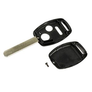 Key Fob Keyless Entry Remote Shell Case & Pad fits Honda 2007-2008 Fit / 2005-2010 Odyssey / 2005-2008 Pilot / 2006-2014 Ridgeline