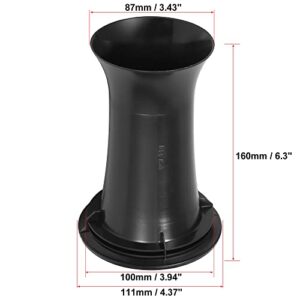 uxcell Car Subwoofer Woofer Port Box Bass Reflex Air Tube Fits for 6.5" 8" Speaker