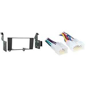 metra 95-8153 double din installation kit for 1995-2000 lexus ls vehicles & metra 70-1761 radio wiring harness for toyota 87-up power 4 speaker