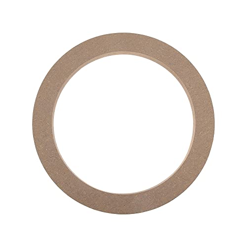 X AUTOHAUX 4 Pcs 6.5" Universal Wooden Car Speaker Subwoofer Mounting Spacer Rings Adapter Bracket Holder Plate