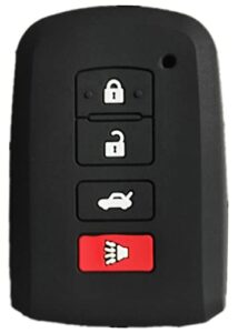 silicone key case cover keyless entry remote key fob fits for 2011-2019 toyota avalon camry corolla highlander rav4
