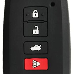Silicone Key Case Cover Keyless Entry Remote Key Fob fits for 2011-2019 Toyota Avalon Camry Corolla Highlander RAV4