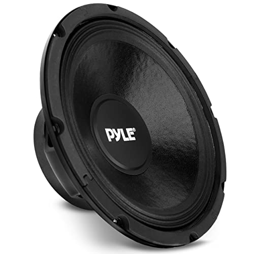 Pyle 10 Inch Car Midbass Woofer - 600 Watt High Powered Car Audio Sound Component Speaker System w/High-Temperature Kapton Voice Coil, 50Hz-5kHz Frequency, 89.2 dB, 8 Ohm, 50oz Magnet PPA10 Black