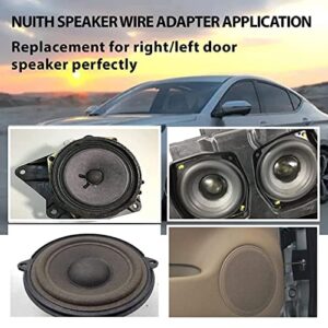 NuIth Speaker Wiring Connector Harness Fits for Volkswagen 1993-2004, Fiat 500 2011-2019, Audi 1994-2001, Nissan Primastar 2001-2014 Aftermarket Car Door Speaker Cable Plug