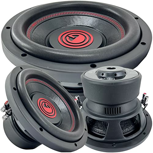 Gravity 1x 12 Inch 2000 Watt Car Audio Subwoofer w/ 2 Ohm DVC Power 12 in. Sub - Feature Dual Voice Coil, Thick Magnet, Design for Car, ATV, Van, High Performance Car Show