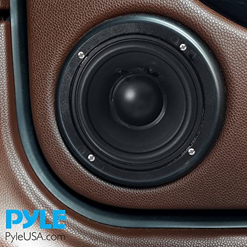 Pyle 3.5 Inch Car Audio Speaker - Single Voice Coil Subwoofer with Rubber Edge - PLMG35