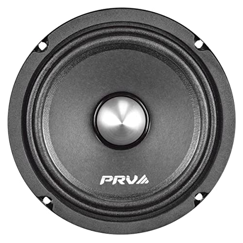 PRV AUDIO 2X 6MR250B-4 Slim Midrange 6.5" Shallow Bullet Speakers 250 Watts 4 Ohm, Slim Mount Car Audio Bullet Loudspeaker Compact for Doors with 1 Exclusive Lanyard (2 Speakers)