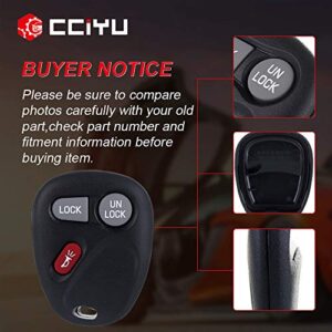 cciyu 1X Remote Start Car Auto Key Fob 3 Buttons Replacement Key Keyless Entry Replacement for C hevy Blazer S10 Silverado 1500 1500 HD 15732803