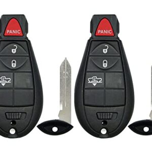 Lot of 2x New Replacement Keyless Entry Remote Key Fob Compatible with & Fit For RAM 2013-2019