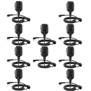 retevis two way radio shoulder speaker mic,compatible with retevis rt22 rt68 rt21 h-777 rt22s rt27 rt86 rt18 rt85 rt-5r rt19 baofeng uv-5r arcshell ar-5 walkie talkie (10 pack)