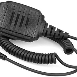 Retevis Two Way Radio Shoulder Speaker Mic,Compatible with Retevis RT22 RT68 RT21 H-777 RT22S RT27 RT86 RT18 RT85 RT-5R RT19 Baofeng UV-5R Arcshell AR-5 Walkie Talkie (10 Pack)