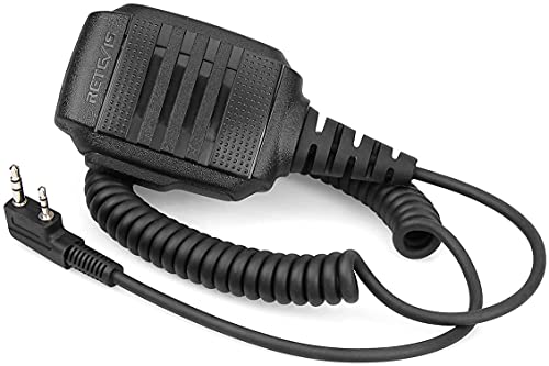 Retevis Two Way Radio Shoulder Speaker Mic,Compatible with Retevis RT22 RT68 RT21 H-777 RT22S RT27 RT86 RT18 RT85 RT-5R RT19 Baofeng UV-5R Arcshell AR-5 Walkie Talkie (10 Pack)