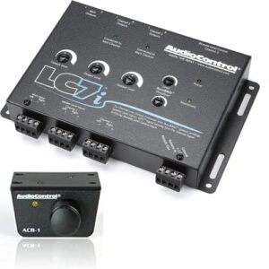 audiocontrol lc7i black 6-channel line output converter with bass restoration with acr1 remote for audio control processors