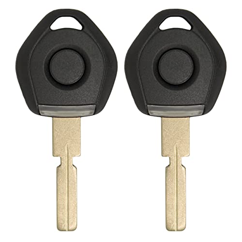 Keyless2Go Replacement for New Uncut Transponder Ignition Car Key HU58 (4-Track) (2 Pack)