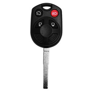 tyranway keyless entry key fob fit for ford escape/c-max/focus/transit/transit connect/fiesta (oucd6000022) 4-btn