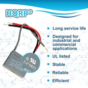 HQRP 2-Pack Ceiling Fan Capacitor CBB61 4uf+5uf+5uf 5-Wire