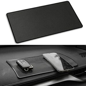 uyye car dashboard anti-slip rubber pad, universal non-slip car magic dashboard sticky adhesive mat, car interior accessories, non-slip mounting pad 10.6″ x 6.4″inch