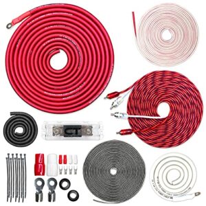 ct sounds 4 gauge cca complete amp wiring install kit, ampkit-4ga-pro