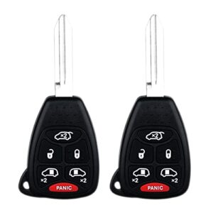 keyless remote smart replacement key fob fits for 2004-2007 chrysler town and country/dodge caravan/chrysler town and country（fcc: m3n5wy72xx） set of 2
