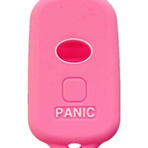 Rpkey Silicone Keyless Entry Remote Control Key Fob Cover Case protector Replacement Fit For 1999-2009 Toyota 4Runner 2001-2008 Toyota Sequoia HYQ12BBX HYQ12BAN HYQ1512Y(Pink)