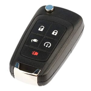 fits 2011 2012 2013 2014 2015 Chevrolet Volt Flip Key Fob Keyless Entry Remote (22923862, 22737521)