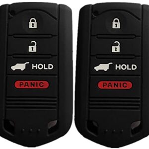 Smart Key Fob Covers Case Protector Keyless Remote Holder for Acura MDX TL TLX ZDX RDX TSX RL ZD IL M3N5WY8145 (Not fit Engine Hold FOB) Black OEM Part Number 267F-5WY8145 KR5434760