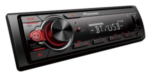 pioneer single din built-in bluetooth, mixtrax, usb, auxiliary, pandora, spotify, iphone, android and smart sync app compatibility car digital media receiver / includes alphasonik earbuds
