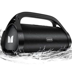 monster adventurer max bluetooth speaker, ipx7 waterproof outdoor bluetooth speakers with double subwoofer, 100w stereo sound and rich bass, wireless bluetooth speakers for home, party, beach