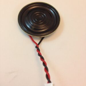 TCC 40mm Speaker Ultra Slim Round W/Leads & Plug 0.25 WATT @ 8 OHMS